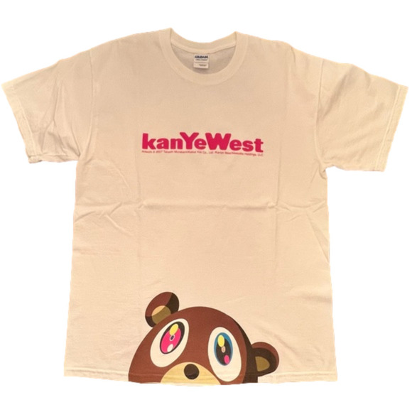 Kanye West *vintage* 2007 Glow In The Dark Tour tee, white, size large - Picture 1 of 3